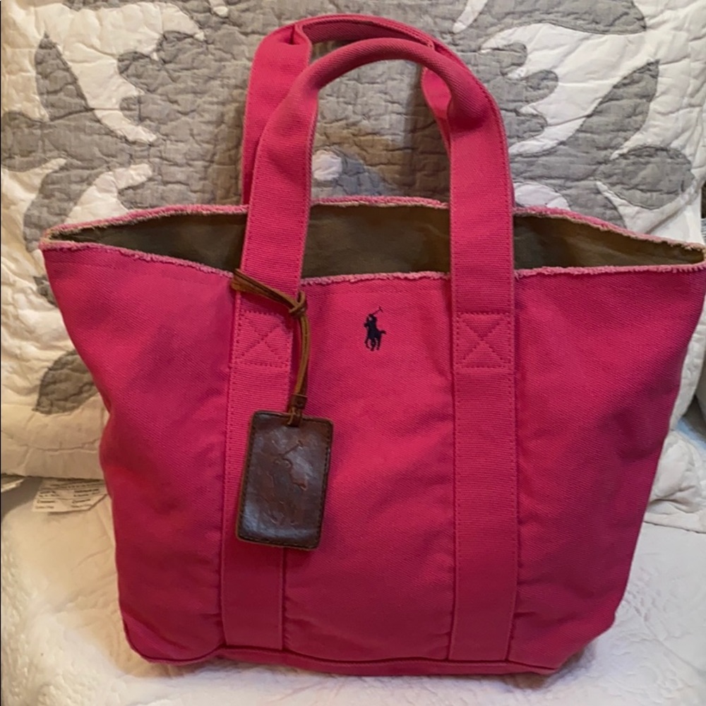 Polo Ralph Lauren canvas tote bag